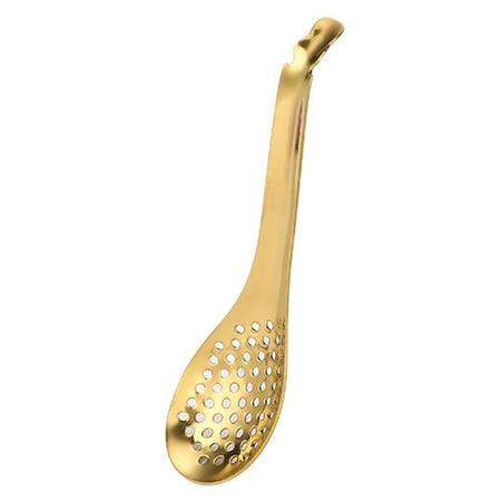 

Hariumiu Sauce Spoon Stainless Steel Slotted Spoon Food Grade Heat Resistant Smooth Polished Kitchen Cooking Spoon
