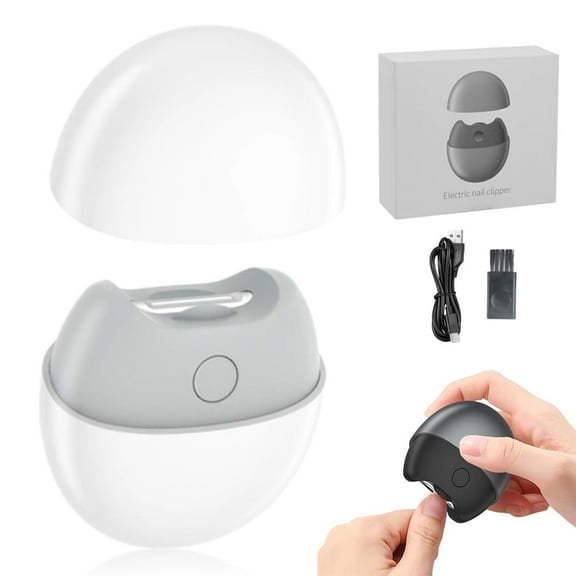 2025 New Electric Nail Clipper, 3-in-1 Automatic Nail Trimmer Toe Nail Clippers with Nail Scraps Storage, Safety Electric Nail File for Thick Toenails, Adult, Seniors