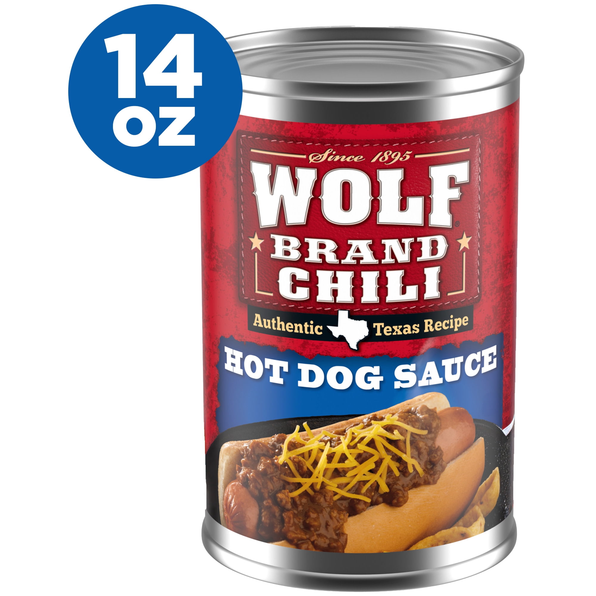 (7 pack) Wolf Brand Chili Hot Dog Sauce, 14 oz. Can