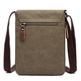 thumbnail image 5 of New Crossbody Bags for Men Canvas Shoulder Bag Vertical Retro Messenger Pouch Sac A Main College Small Torebka Mini Torebki (black,(20cm, 5 of 6