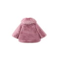 thumbnail image 2 of Seyurigaoka Baby Girl’s Soft Fleece Coat Fashion Flower-shaped Pearl Outwear, 2 of 7