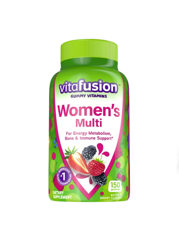 vitafusion Womens Multivitamin Gummies, Daily Vitamins for Women, Berry Flavored, 150 Count