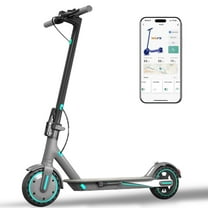 Adults Electric Scooter 8.5inch Tire 19 Mph Max Speed, 21 Miles Range, E-Scooter with 350W Motor, Folding Escooter with Dual Braking System and App Control