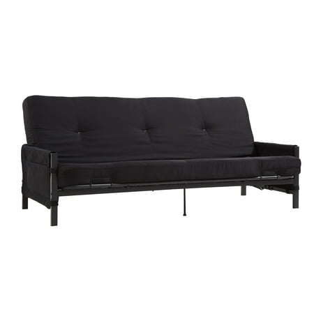 Mainstays Fairview Metal and Storage Arm Futon with 6