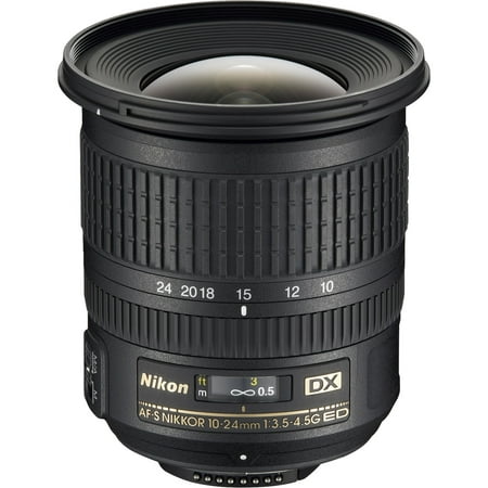 Nikon AF-S DX NIKKOR 10-24mm f/3.5-4.5G ED Zoom Lens with Auto Focus for Nikon DSLR
