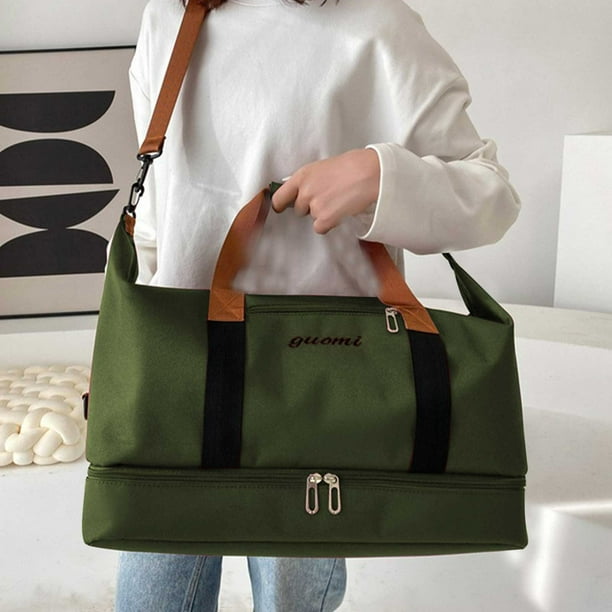 pstuiky Bolsa de viaje deportiva bolsa de gimnasio bolsa organizadora plegable bolsa de deporte con funda para carrito