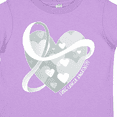 thumbnail image 4 of Inktastic Lung Cancer Awareness White Ribbon Around Heart Boys or Girls Toddler T-Shirt, 4 of 5