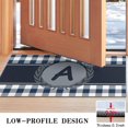 thumbnail image 4 of Buffalo Plaid Doormat Non-Slip Absorbent Resist Dirt Wreath Front Door Mat Machine Washable Letter A Welcome Mats Outdoor Inside Floor Rugs for Entryway 30" X 17", 4 of 6
