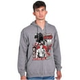 thumbnail image 4 of Kanji Street Fighter Dream Big Ryu Men Big & Tall Zip Hoodie Brisco Brands 4X, 4 of 5