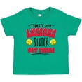 thumbnail image 3 of Inktastic That's My Awesome Sister out There with Softballs Boys or Girls Baby T-Shirt, 3 of 5