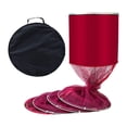 thumbnail image 4 of Red de pesca perfecl Impermeable 25 cm de diámetro 2 m con bolsa de lona Rojo, 4 of 8