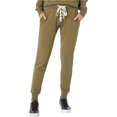 thumbnail image 1 of n:philanthropy Mila Solid Casual Jogger Pantalones para mujer, verde, grande, 1 of 2