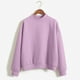 thumbnail image 5 of Gibobby Blusa Manga Larga Mujer Sudadera de terciopelo de manga larga con cuello y cuello redondo para mujer（Lila, XXL), 5 of 5