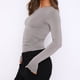 thumbnail image 4 of Mujeres Sexy Camisetas Pullover Stretch Tees Top Color Sólido Entrenamiento Top Gimnasio Camisetas FLhrweasw Nuevo, 4 of 7