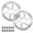 Silver, variant on BUCKLOS RT58 2PC Bike Disc Brake Rotors with 12 Bolts,140mm 160mm 180mm 203mm MTB Stainless Steel Bicycle Brake Rotor Fit for Mountain Bikes, Road Bikes, BMX (M5 Screws)