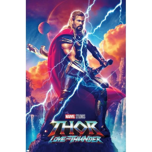 Marvel Thor: Love and Thunder - Thor Odinson One Sheet Wall Poster, 14.725" x 22.375"