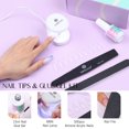 thumbnail image 3 of SAVILAND - Kit de 500 piezas de uñas de gel X para extensiones de uñas, cobertura total, uñas esculpidas tipo almendra con lámpara LED UV, 3 of 4