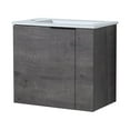 thumbnail image 5 of KTENME 22'' Wall-Mounted Bathroom Vanity With Ceramic Sink Easy Assembly Modern Bathroom Storage Cabinet (22 x 13 x 19.7in), 5 of 9