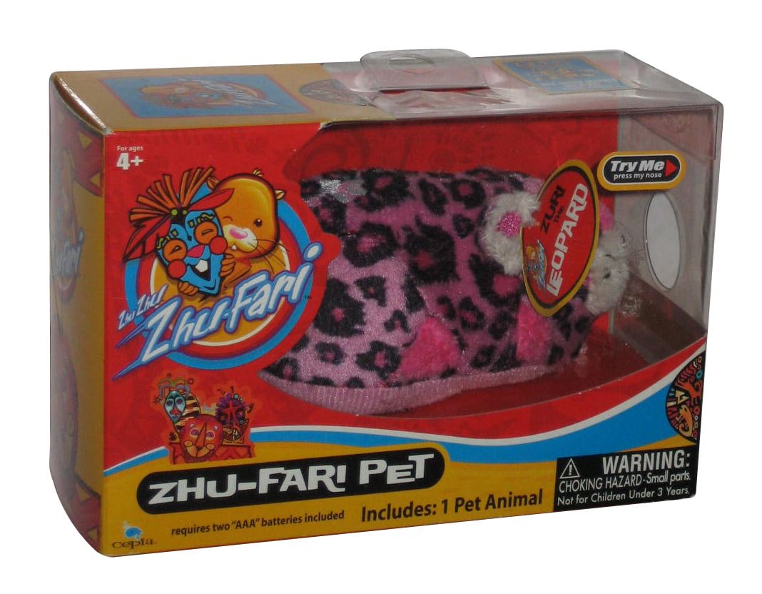 New In Box Zhu Zhu Pets Rumer Vacation Pink with headphone accessory for pet 
