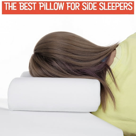 Memory Foam Cervical Pillow Cozival Orthopedic Cervical Pillow for Neck Pain Relief - Memory Foam Sleeping Pillow for Spine Alignment, Ergonomic Head Support Cushion with Soft Cover, White