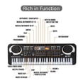 thumbnail image 5 of 61 Keys Electronic Organ USB Digital Keyboard Piano Musical Instrument Kids Toy with Microphone, 5 of 5