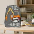 thumbnail image 5 of Gaeub I Like Big Digger Print Clear Backpack ,Clear Transparent Backpack, PVC Bag with Side Pockets,for Concert, Beach, Work, Travel & Sporting, 5 of 7