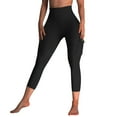 thumbnail image 3 of YABCSAZ Butt Lifting Leggings with Flap Pockets Workout Cargo Leggings for Women Solid Color Pants High Waist Tummy Control Running Yoga Pants, 3 of 6