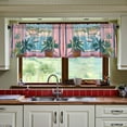 thumbnail image 3 of Yayeee Kitchen Curtains Set of 2 Light Filtering 57"x36" Over Sink Window Panels, Sea Boat, 3 of 7