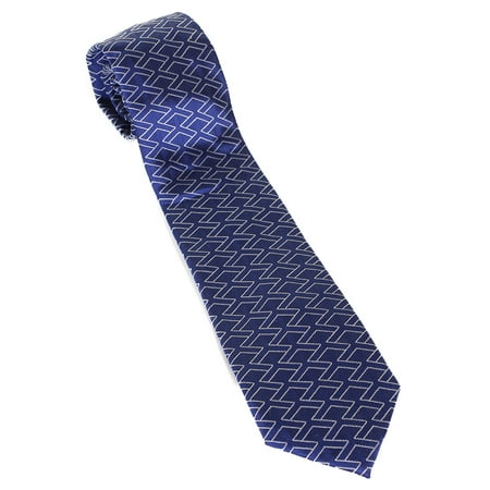 Triangle Tie - Alfani Men'S Navy Trista Triangle Geo-Print Neck Tie OS