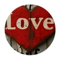 thumbnail image 4 of Orinice Love Heart Wooden Sign Round Table Cover Stain Resistant Washable Indoor Outdoor Tablecloth Kitchen Dining Wedding Parties Waterproof Fabric 100% Polyester 54-58, 4 of 8