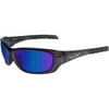 Wiley X Gravity Polarized Climate Control Series Sunglasses, Blue Mirror/Gloss Black