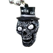 Wise Guy Sugar Skull Mardi Gras Beads Party Favor Necklace