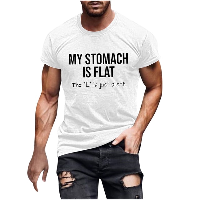 T-Shirt Graphique à Manches Courtes Décontracté pour Hommes, Col Rond Imprimé, Tissu Imitation Coton Léger pour Usage Quotidien