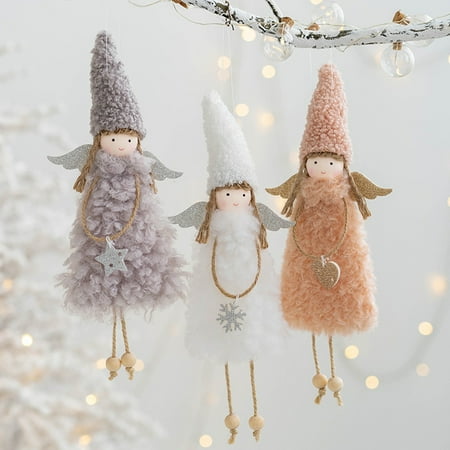 

Gwong Creative Angel Girl Shape Hanging Decor Adorable Cute Fabric Doll Pendant for Home