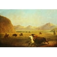 thumbnail image 2 of Miller, Alfred J. 18x13 White Modern Wood Framed Museum Art Print Titled - Buffalo Hunt, 2 of 4