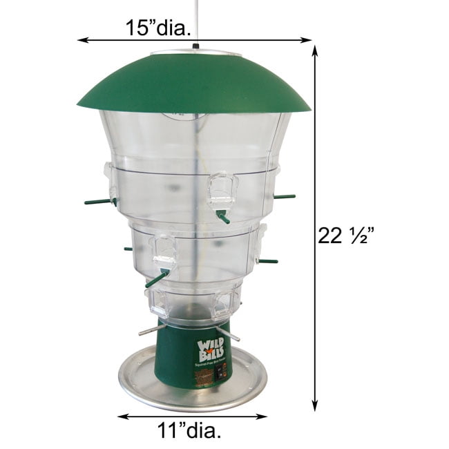 Wild Bills Electronic Squirrel Proof Bird Feeder, 12 ports