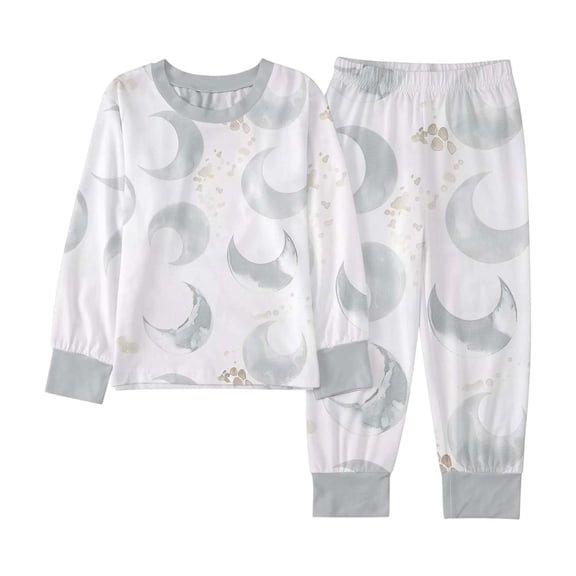 BOOMNY Boys 2 Peice Pajamas Sets Graphic Long Sleeve Sleepwear Tops Pants Pjs Set for Kids Cozy Loungewear Homewear