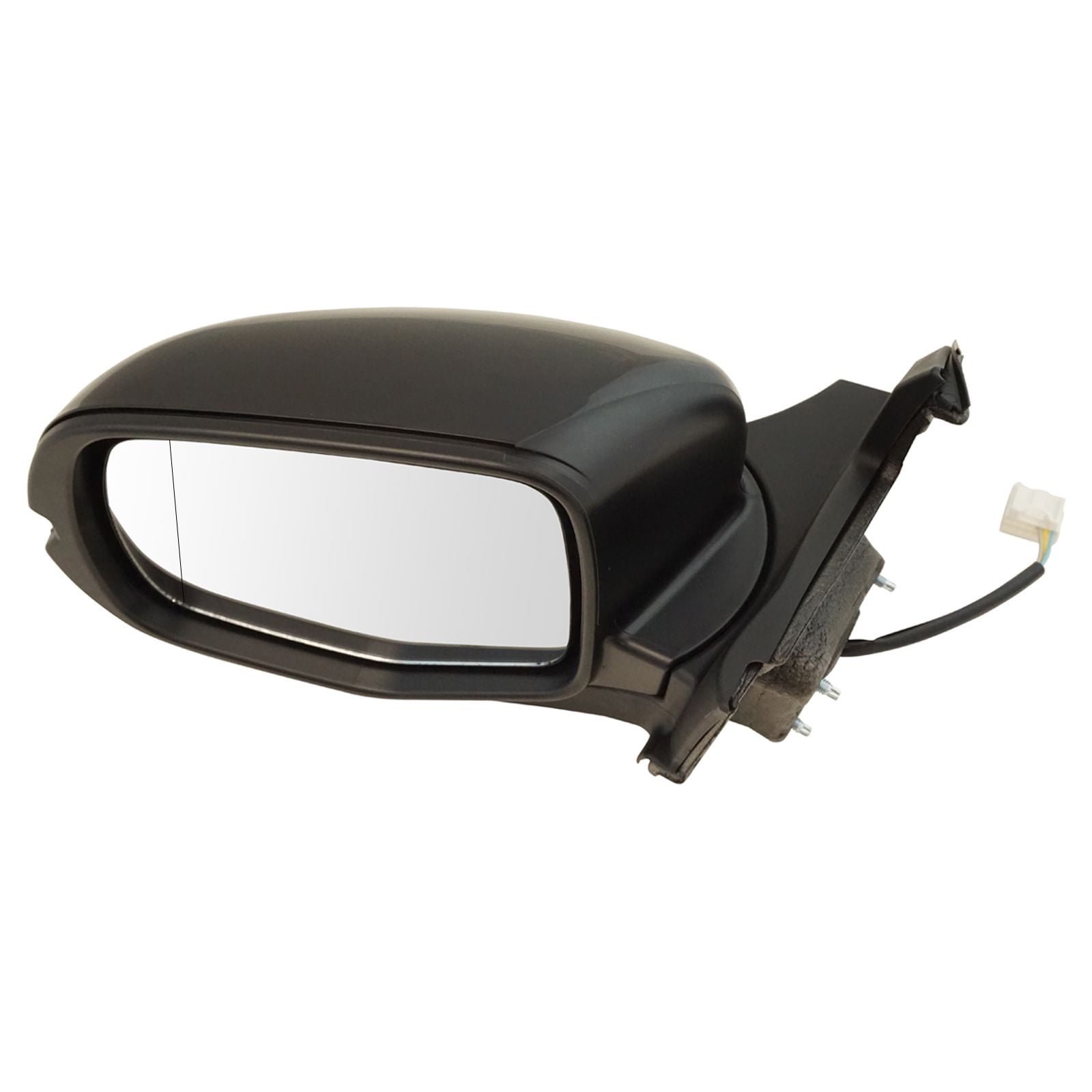 TRQ Driver Side Mirror Assembly Power Foldaway Smooth Paint to Match Fits 2016 Honda Pilot Front Wheel Drive