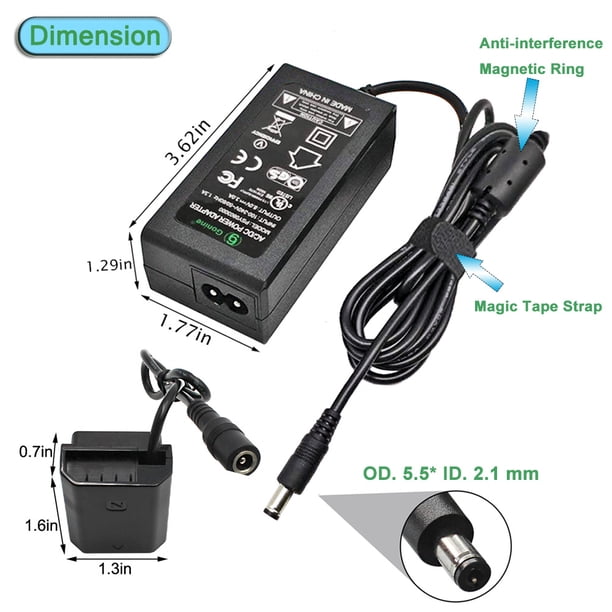 Gonine NP-FZ100 A7III - Kit de adaptador de CA de fuente de alimentación continua para cámaras Sony Alpha A7IV A6600 A7SIII A7C A1 FX3 A7R3 A7R IV, A9 A9R A9S Cámaras