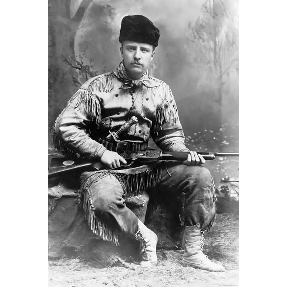24"x36" Gallery Poster, Theodore Roosevelt in 1885 teddy