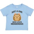 thumbnail image 3 of Inktastic Just a Girl Who Loves Hedgehogs Boys or Girls Toddler T-Shirt, 3 of 5
