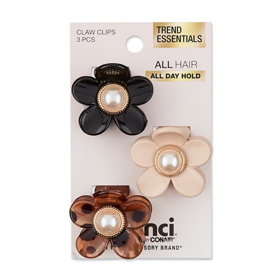 Scunci, Daisy Claw Clips, 3 Count