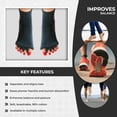 thumbnail image 3 of Happy Feet Toe Alignment Separator Socks, Prevent Foot Cramps and hammertoes, Toe Separator Massage Socks, 3 of 7
