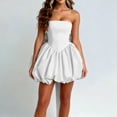 thumbnail image 6 of Stichou Short Wedding Dresses for Bride with Bow Simple 2026 Homecoming Dress Cocktail Prom Gowns White S, 6 of 6