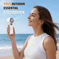 thumbnail image 7 of Portable Handheld Turbo Fan, 199-Gear High Speed Wind 5000mAh Rechargeable Up to 12 Working Hours, 3 IN 1 Hand Fans for Outdoor Activities, Travel, Beach, 7 of 7