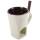 thumbnail image 2 of 1 juego de calentador de queso de cerámica, olla de fondue desmontable, tazón para derretir chocolate para derretir, 2 of 7