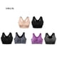 thumbnail image 4 of Guardurnaity 2 piezas máximo soporte y comodidad | Sujetador deportivo con cremallera frontal para mujer Ropa interior con cremallera frontal Ropa interior gris+morado S, 4 of 6