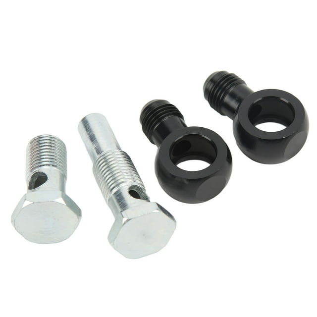 Kit de Raccord de Refroidisseur de Transmission Banjo, Adaptateur de Refroidisseur d'Huile Trans Durable en Alliage d'Aluminium 90 Degrés Haute Résistance AN6x1/4NPSM pour Transmissions 4L80E