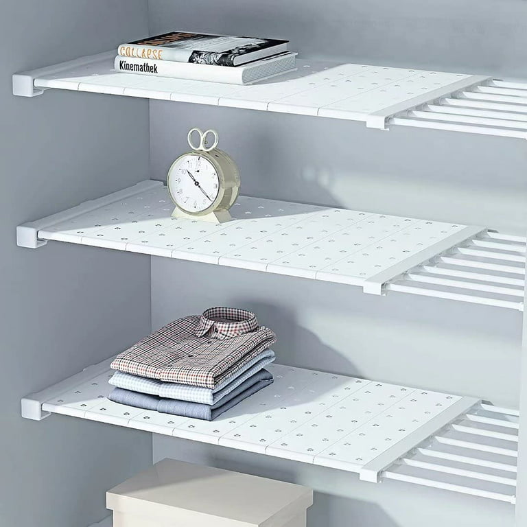 EZ Shelf 18 ft. Steel Closet Organizer Kit with 3-Expandable Shelf