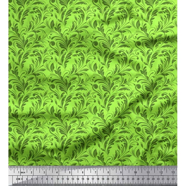 Soimoi Tissu Poly Georgette Imprimé Abstrait au Mètre 52 Pouces de Large